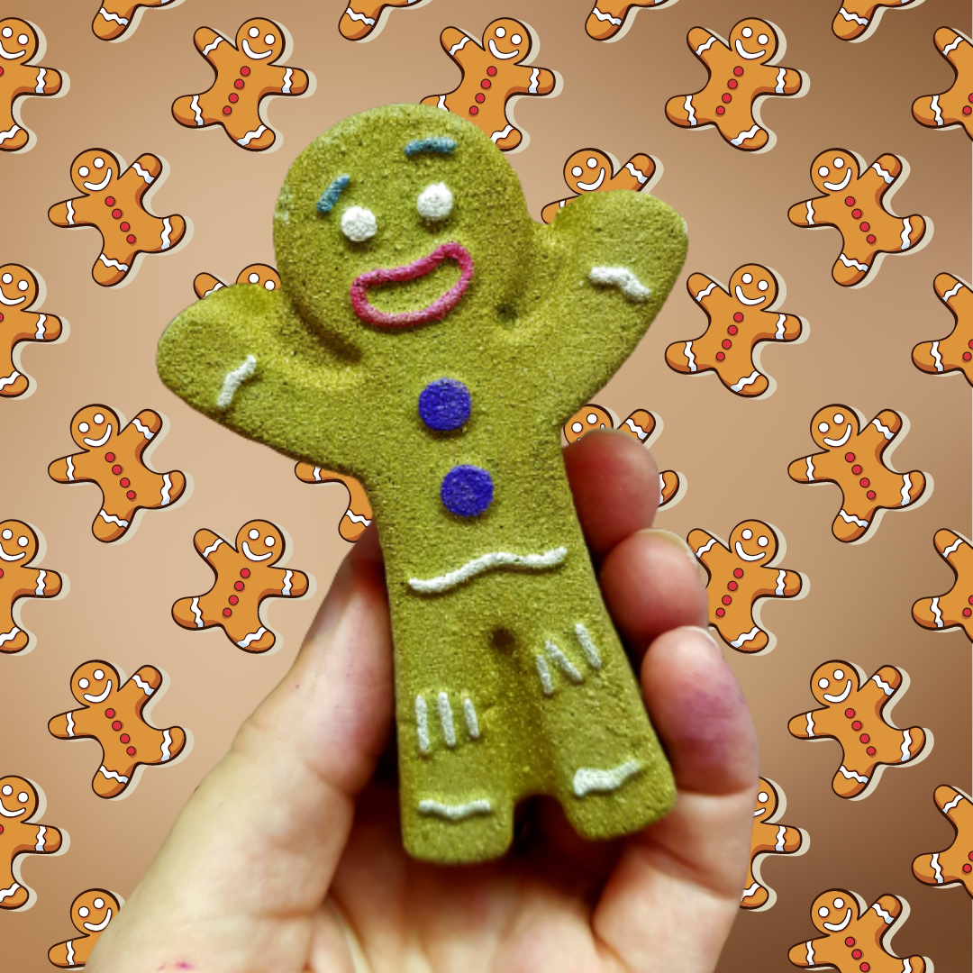 Gingerbread Guy Bath Bomb x5