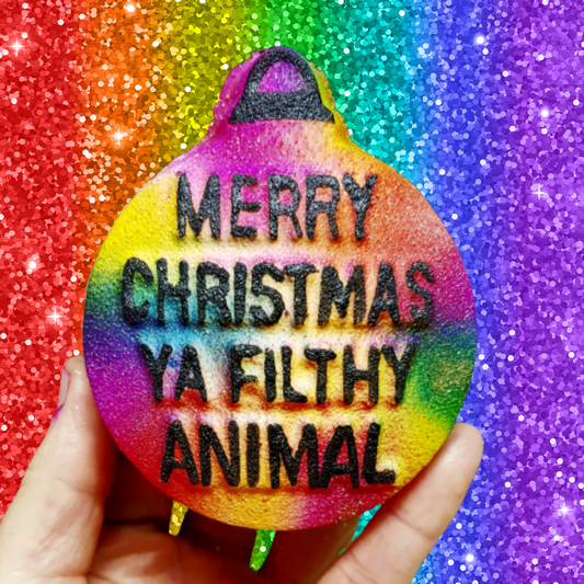 Merry Christmas Ya Filthy Animal Bath Bomb x5