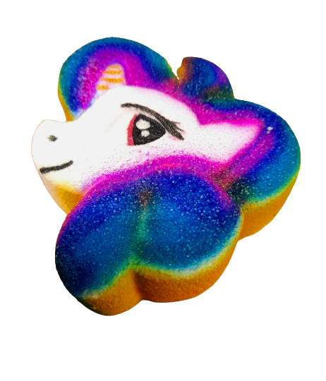 Rainbow Pony Bath Bomb With Mood Ring Inside x5